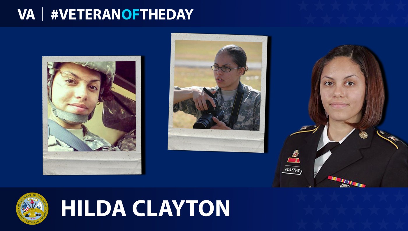 Army Veteran Hilda I. Ortiz Clayton is today's Veteran of the day.
