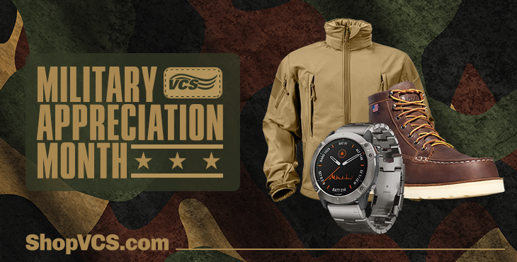 For Military Appreciation Month, new members get $10 off any purchase at ShopVCS.com