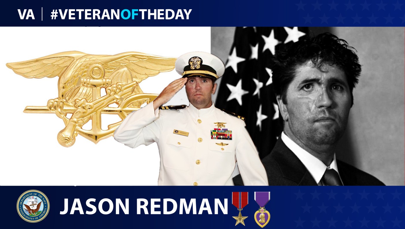 Navy Veteran Jason Redman is today's Veteran of the day.
