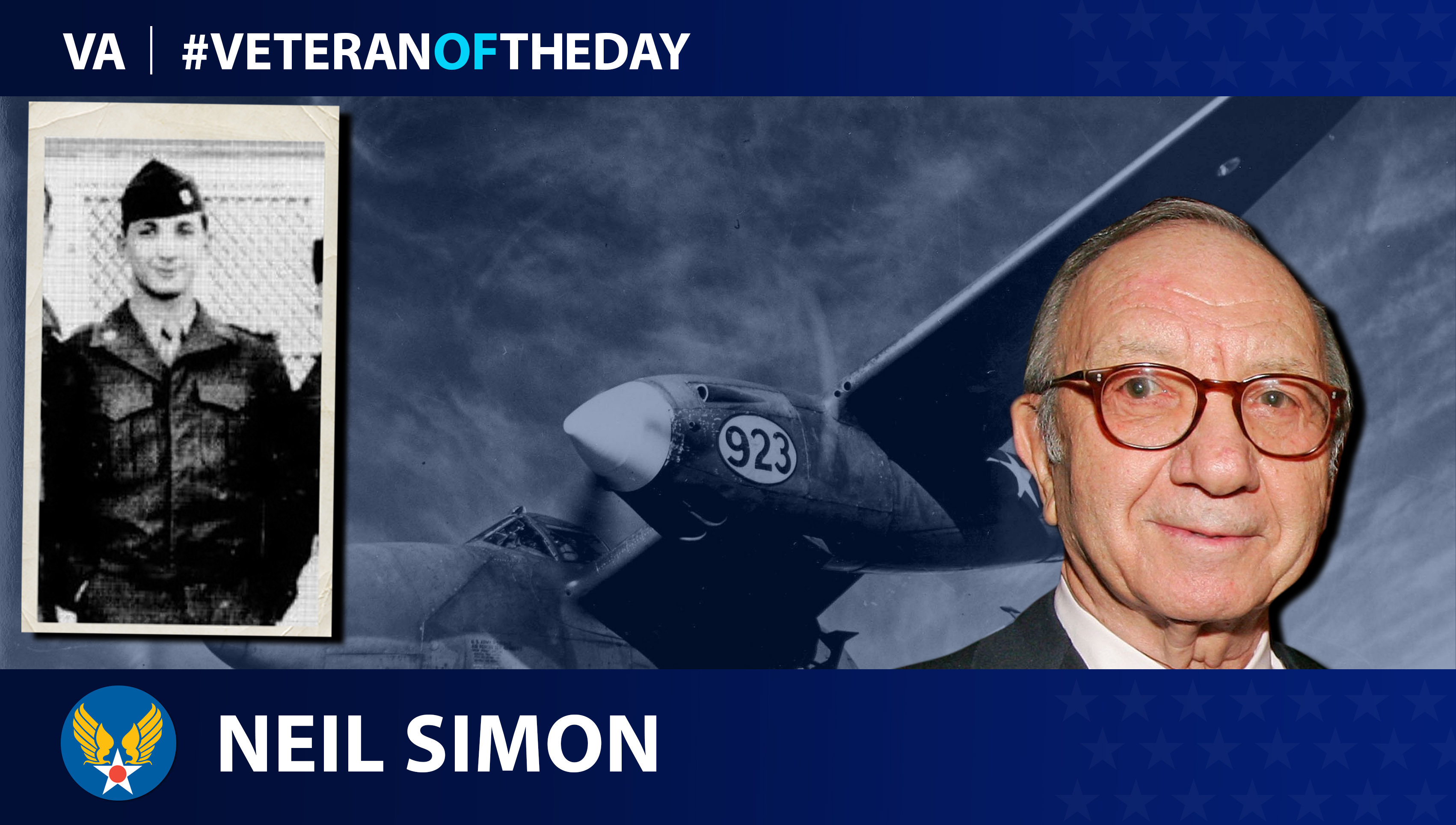 Army Air Forces Veteran Neil Simon is today's Veteran of the day.