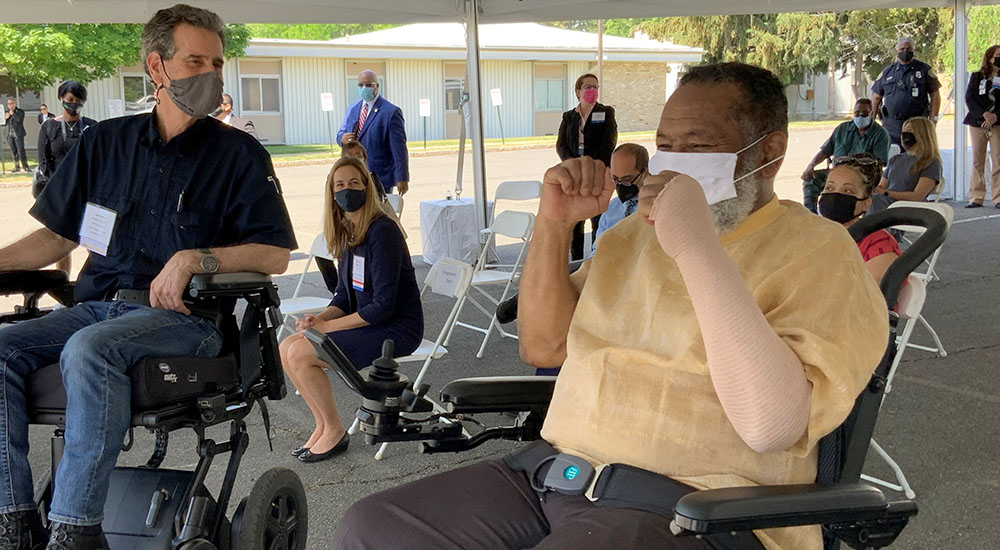 50 personal mobility devices donated to VA and Vets who use them