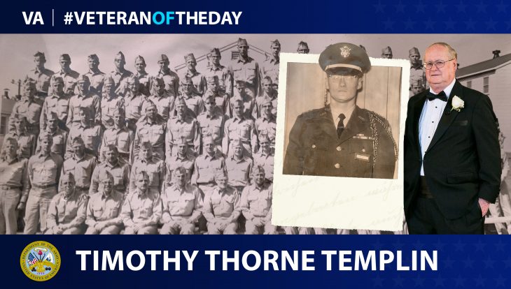 Army Veteran Timothy Thorne Templin is today's Veteran of the day.