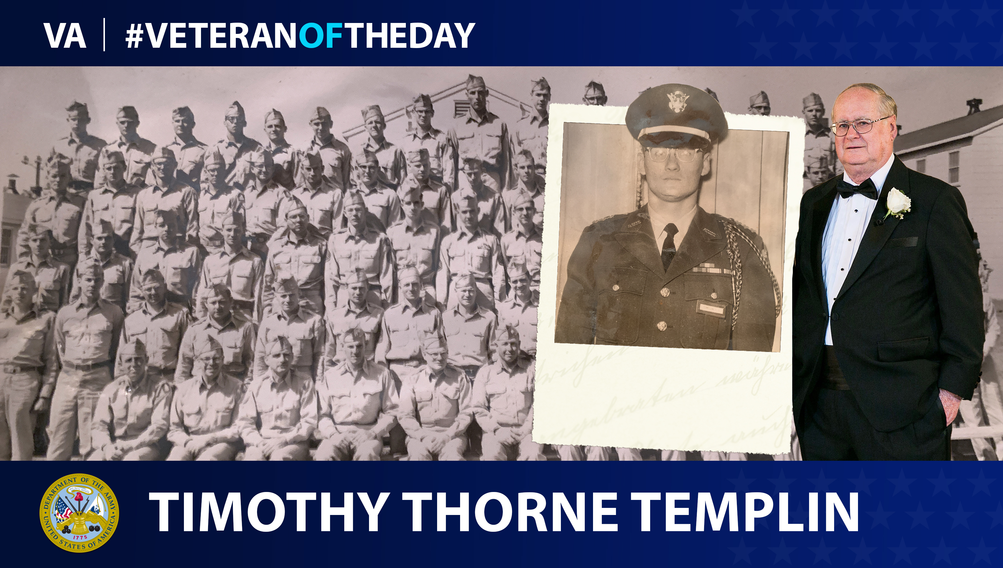 Army Veteran Timothy Thorne Templin is today's Veteran of the day.