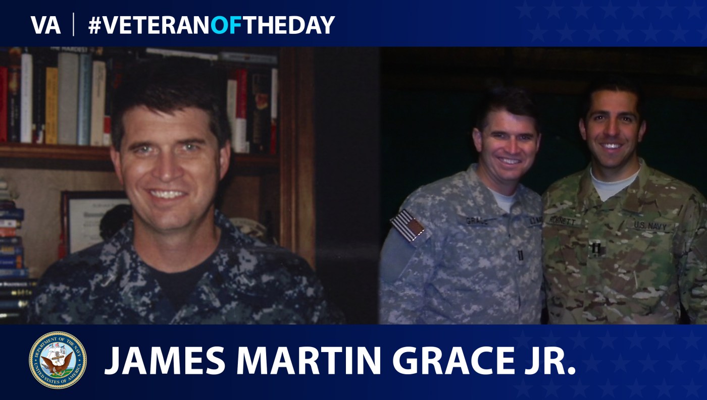 Navy Veteran James Martin Grace Jr. is today's Veteran of the day.