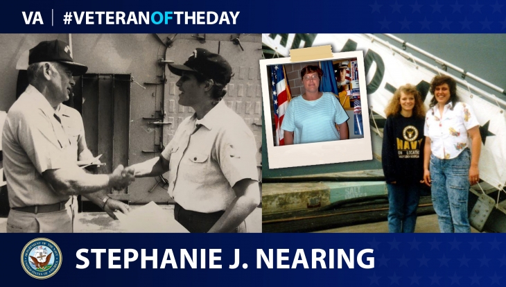 Navy Veteran Stephanie J. Nearing is today's Veteran of the day.