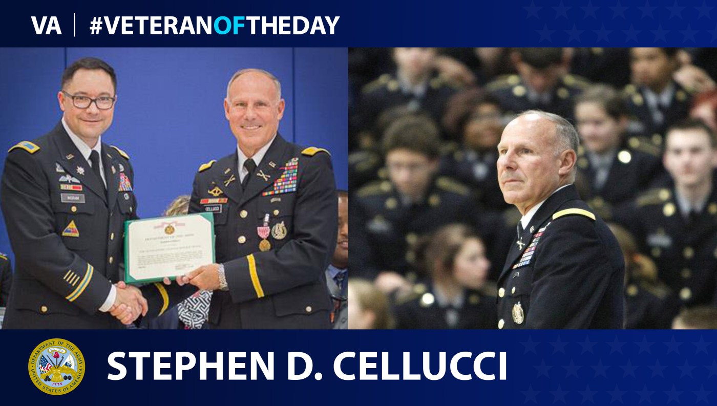 Army Veteran Stephan David Cellucci is today's Veteran of the day.