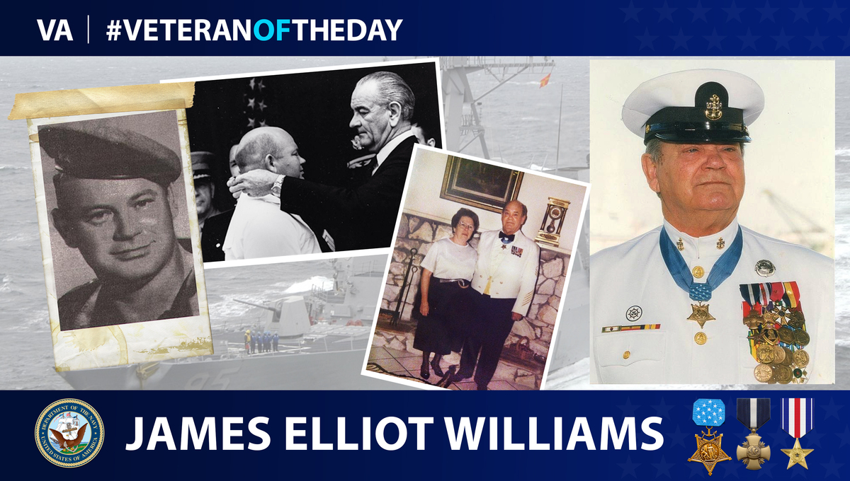 Navy Veteran James E. “Willie” Williams is today's Veteran of the day.