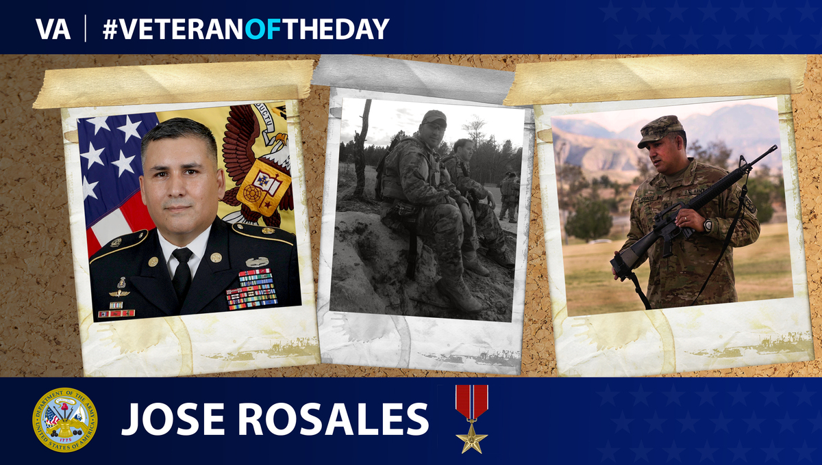 Army Veteran Jose A. Rosales is today's Veteran of the day.