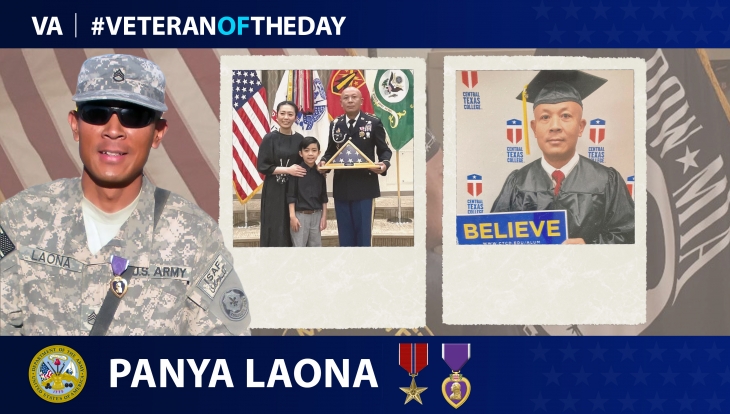 Army Veteran Panya Laona is today's Veteran of the day.