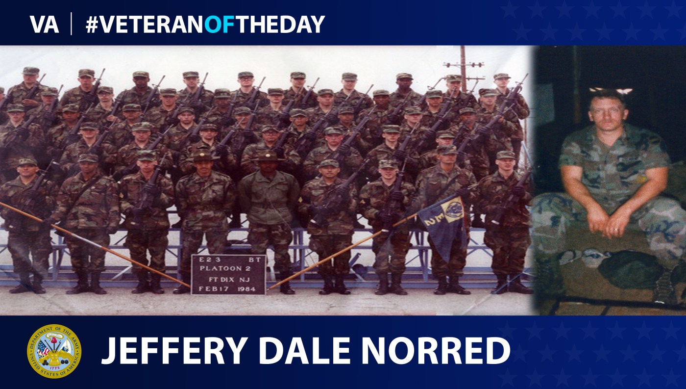 Army Veteran Jeffrey Dale Norred is today's Veteran of the day.