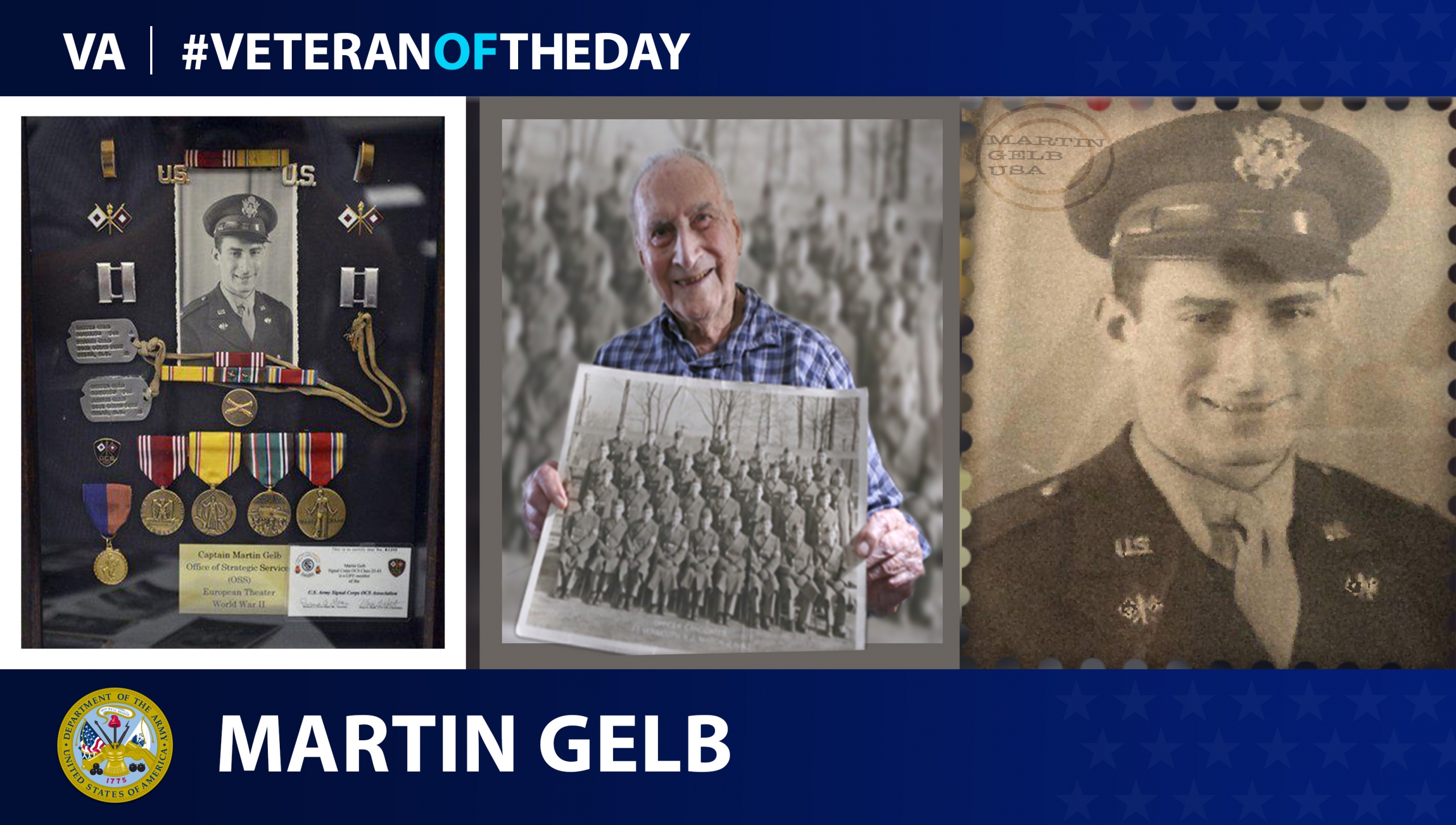Army Veteran Martin Gelb is today's Veteran of the day.