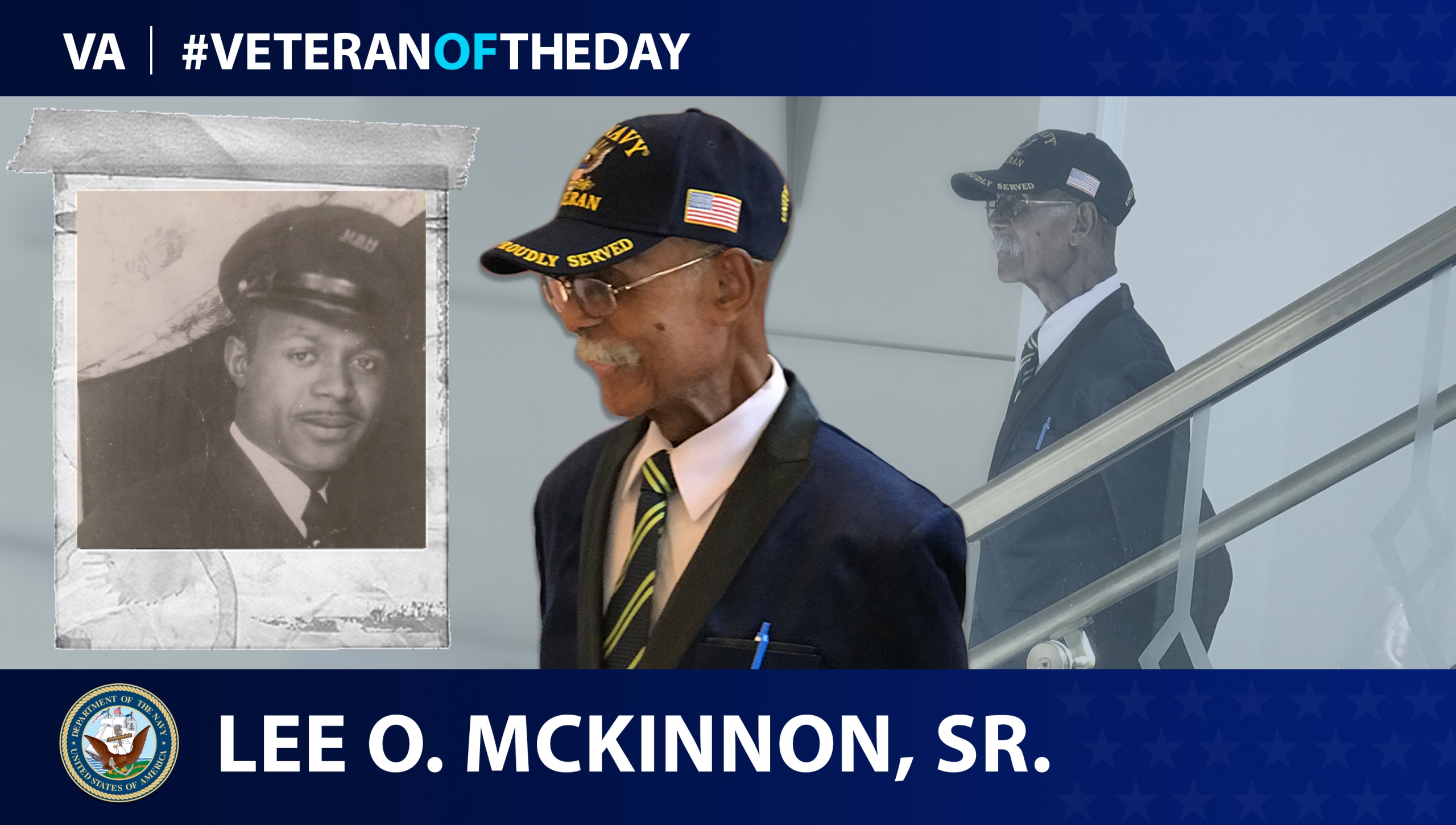 Navy Veteran Lee O. McKinnon Sr. is today's Veteran of the day.