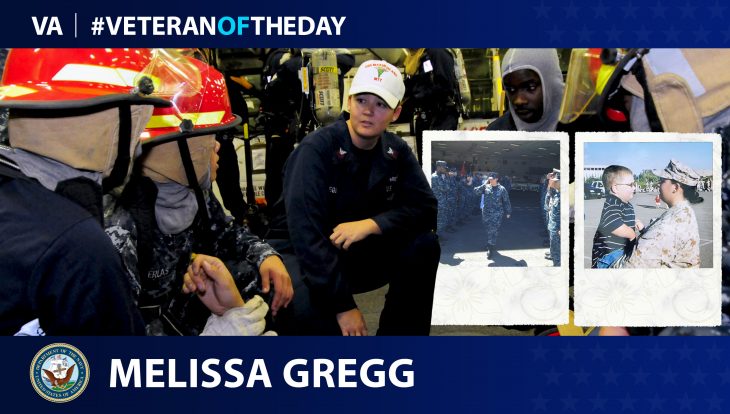 Navy Veteran Melissa Gregg is today's Veteran of the day.