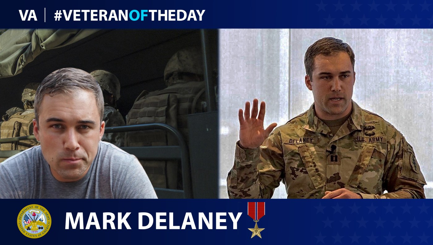 Army Veteran Mark Delaney is today's Veteran of the day.