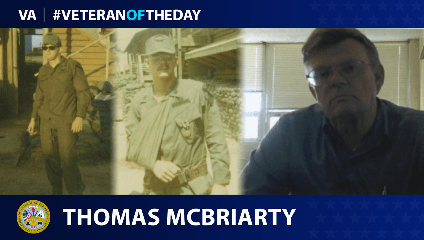 Army Veteran Thomas Scott McBriarty is today's Veteran of the day.