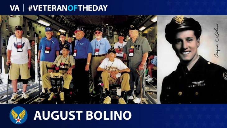 Army Air Forces Veteran August Bolino is today's #VeteranOfTheDay