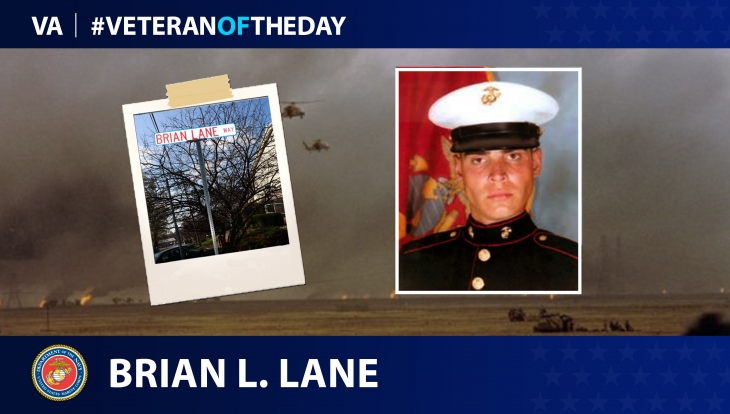 Marine Corps Veteran Brian L. Lane is today's #VeteranOfTheDay.
