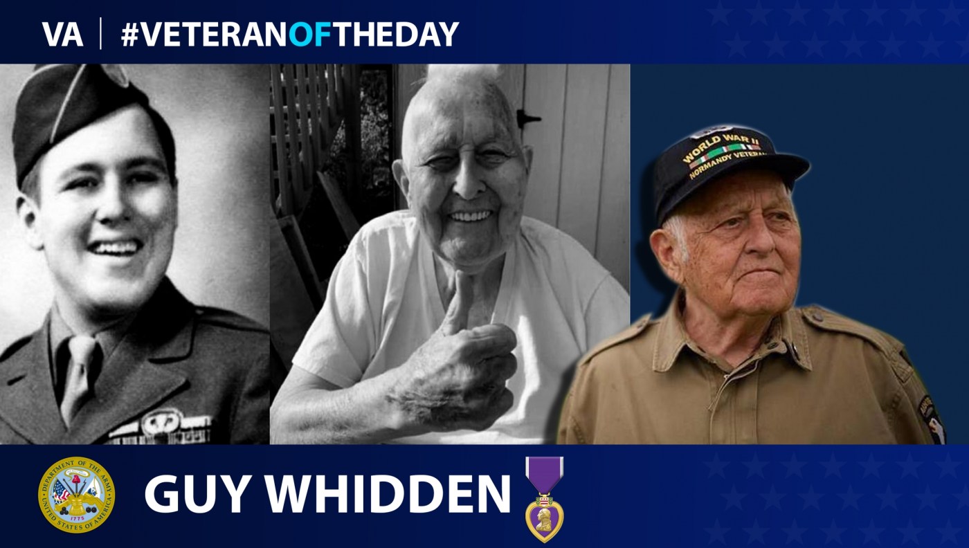 Army Veteran Guy Whidden is today's #VeteranOfTheDay.