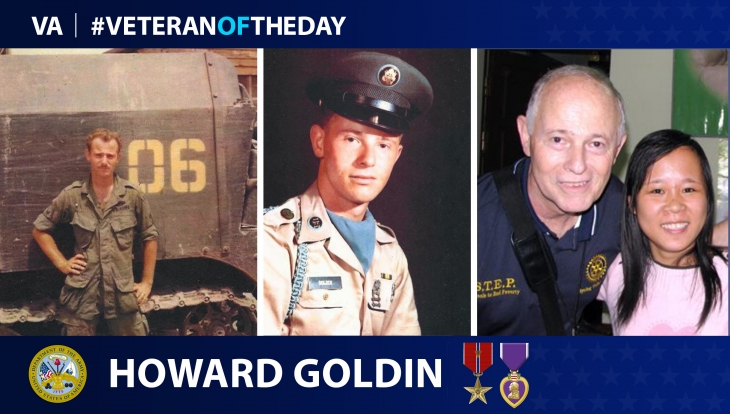 Army Veteran Howard Goldin is today's #VeteranOfTheDay.