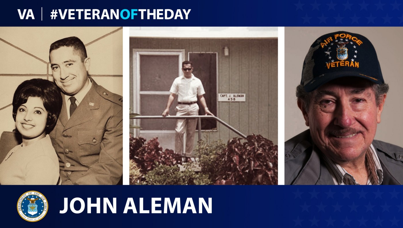 Air Force Veteran John Aleman is today's #VeteranOfTheDay
