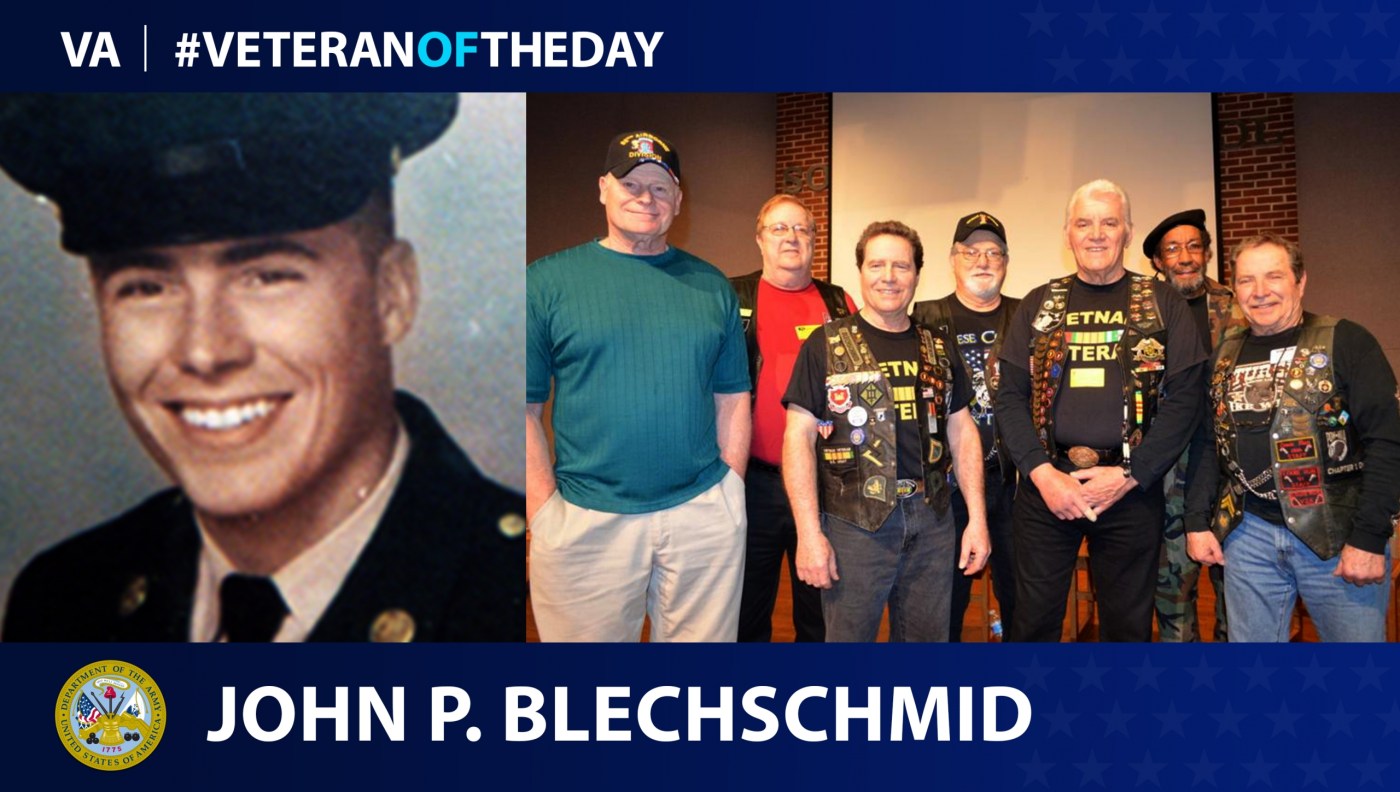 Army Veteran John P. Blechschmid is today's #VeteranOfTheDay.
