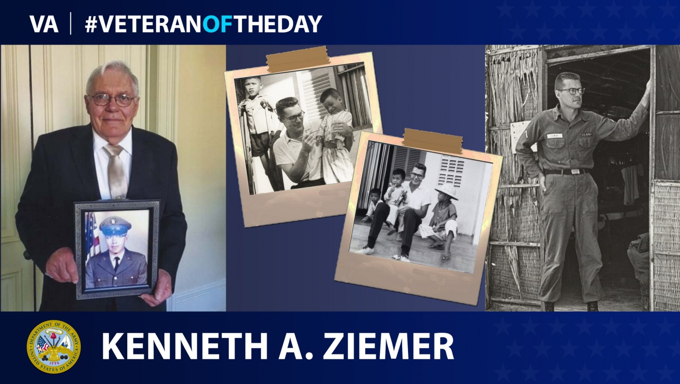 Army Veteran Kenneth Ziemer is today's #VeteranOfTheDay.