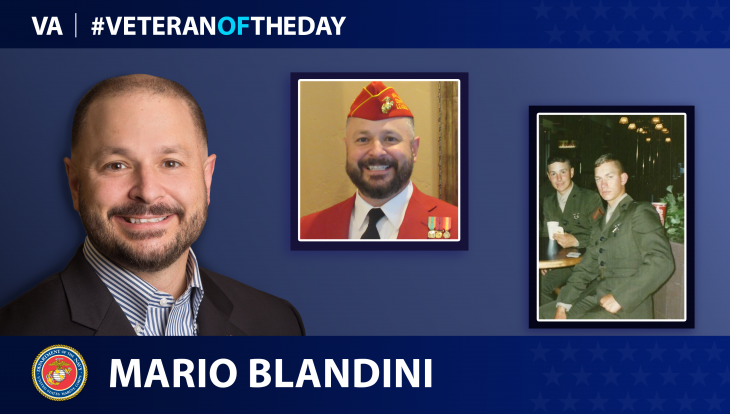 Marine Veteran Mario Blandini is today's #VeteranOfTheDay.