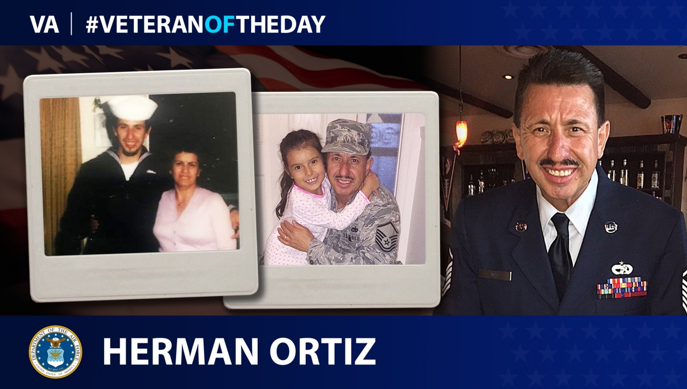 Navy and Air Force Veteran Herman Ortiz is today's #VeteranOfTheDay.