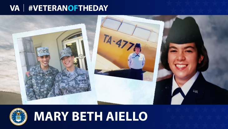 Air Force Veteran Mary Beth Aiello is today's #VeteranOfTheDay.