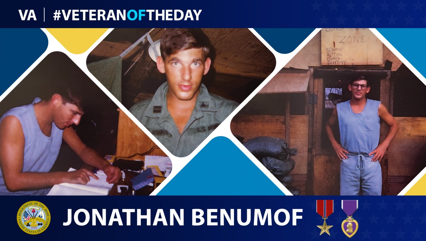 Army Veteran Jonathan Benumof is today's #VeteranOfTheDay.