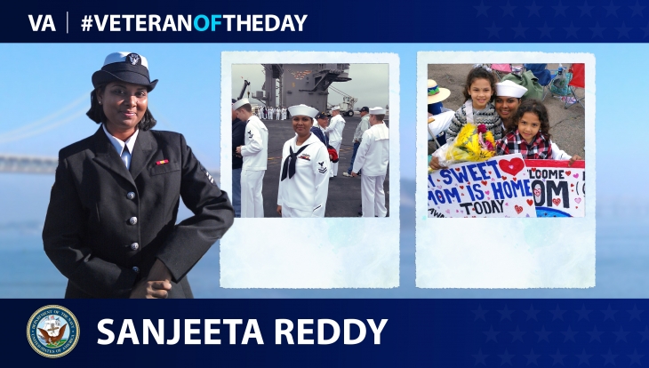 Navy Veteran Sanjeet Reddy is today's #VeteranOfTheDay.