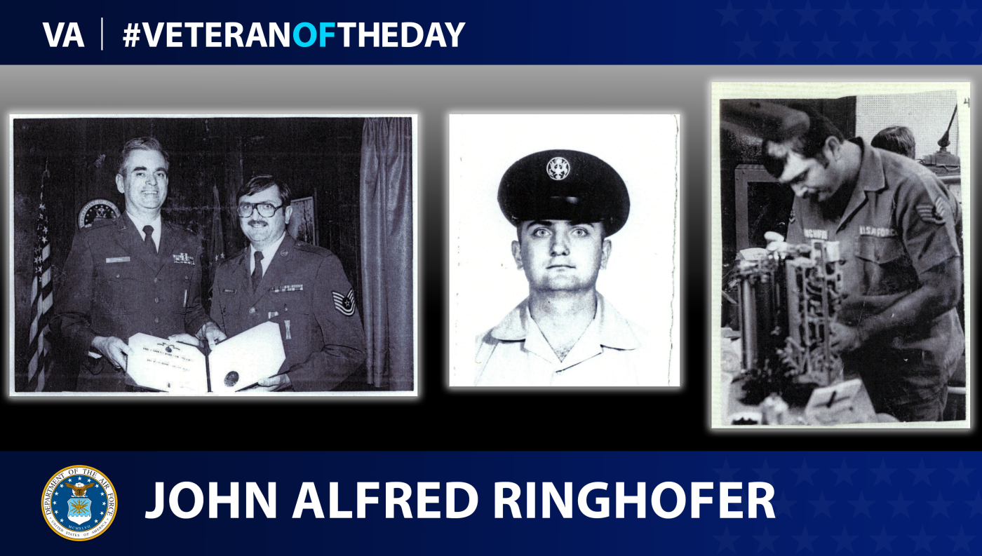Air Force Veteran John Alfred Ringhofer is today's #VeteranOfTheDay.