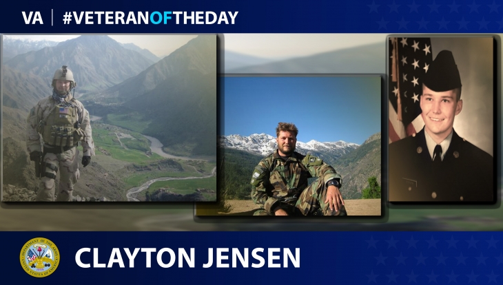 Army Veteran Clayton Jensen is today's #VeteranOfTheDay.