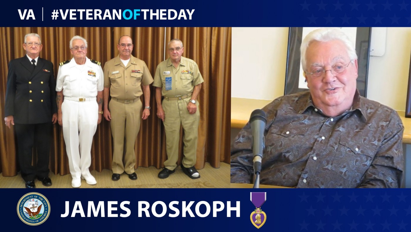 Navy Veteran James Roskoph is today's #VeteranOfTheDay.