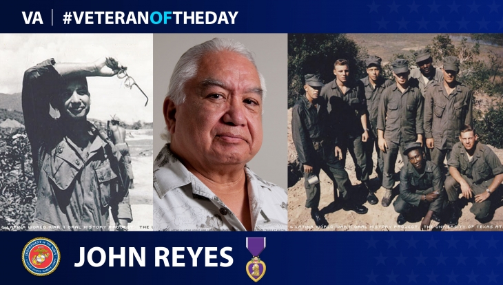Marine Corps Veteran John Reyes is today's #VeteranOfTheDay.