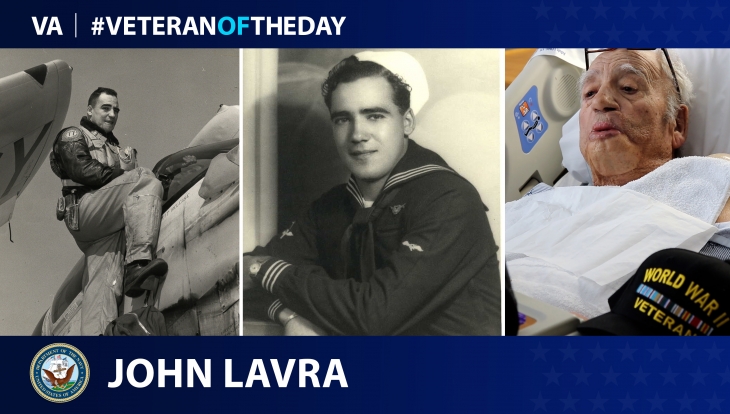 Navy Veteran John Lavra is today's #VeteranOfTheDay.