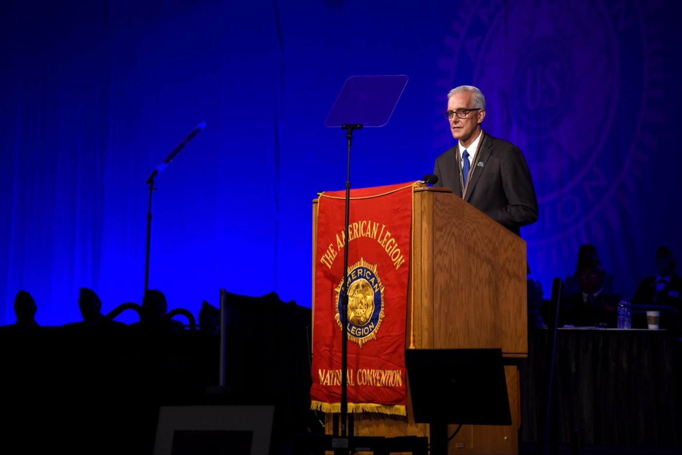 VA Secretary Denis McDonough speaks at the American Legion National Convention Aug. 31 in Phoenix, Arizona. As the nation watches the military mission end in Afghanistan, McDonough said VA is here for all Veterans who need help.