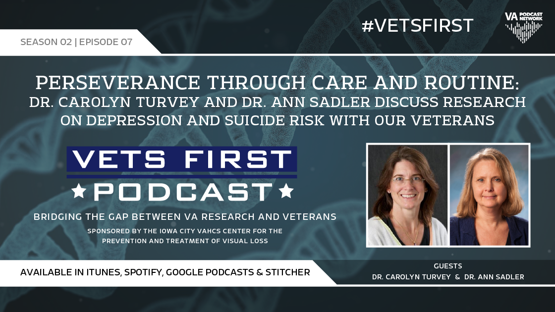 Episode seven of Vets First Podcast discusses studies on functional impairment and depression in Veterans and Veteran suicide factors.