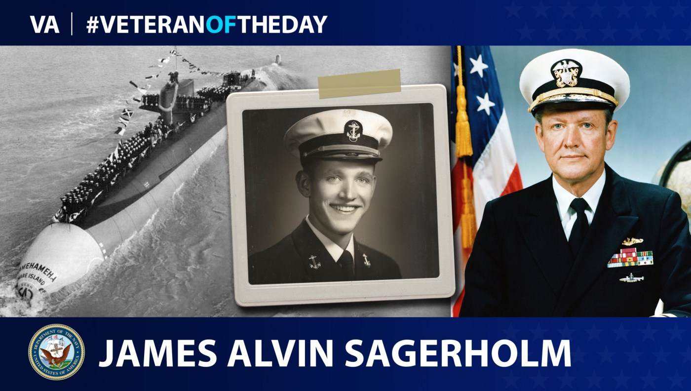 Navy Veteran James Alvin Sagerholm is today's #VeteranOfTheDay.