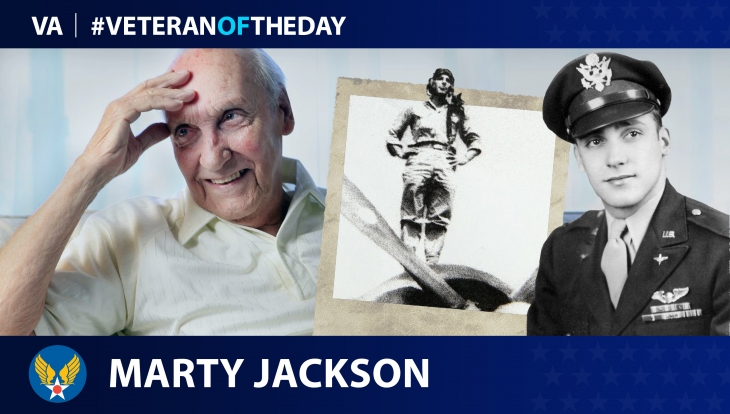 Army Air Forces Veteran Marty Jackson is today's #VeteranOfTheDay.