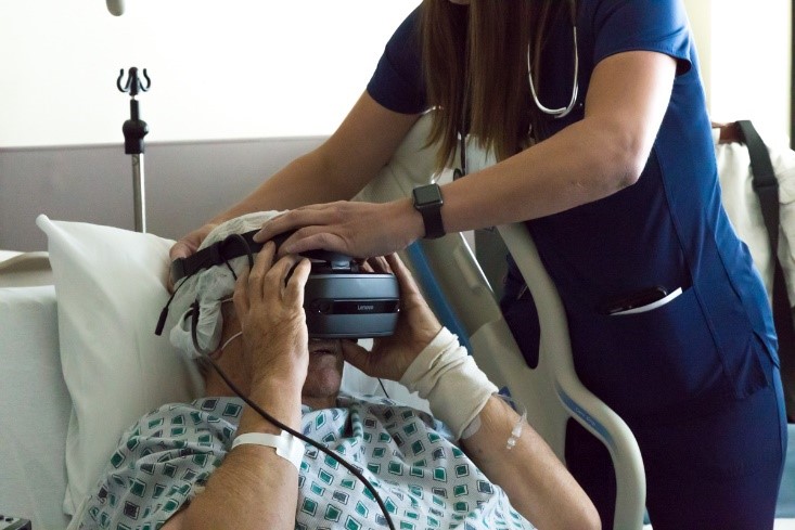 Veterans using virtual reality