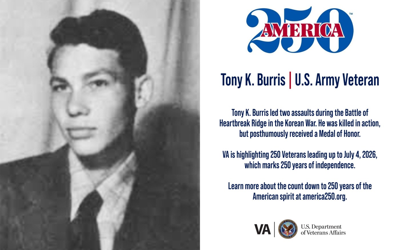America250: Army Veteran Tony K. Burris