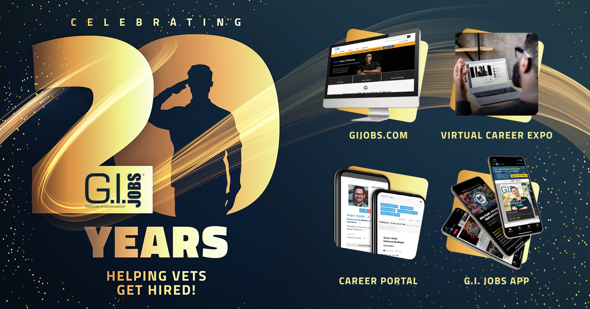 G.I. Jobs celebrates 20th anniversary with new tools for Veterans