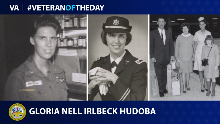 Army Veteran Gloria Nell Irlbeck Hudoba is today's #VeteranOfTheDay.