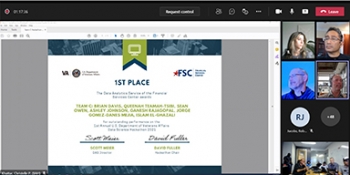 Hackathon winner's certificate