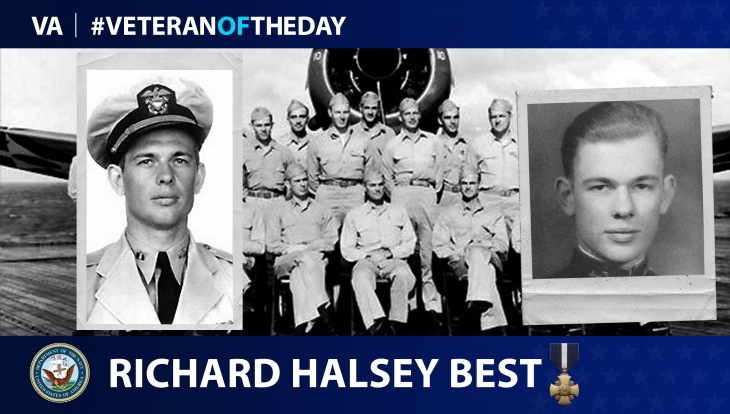 Today’s #VeteranOfTheDay is Navy Veteran Richard “Dick” Best, who served as a dive bomber during the Battle of Midway during World War II.