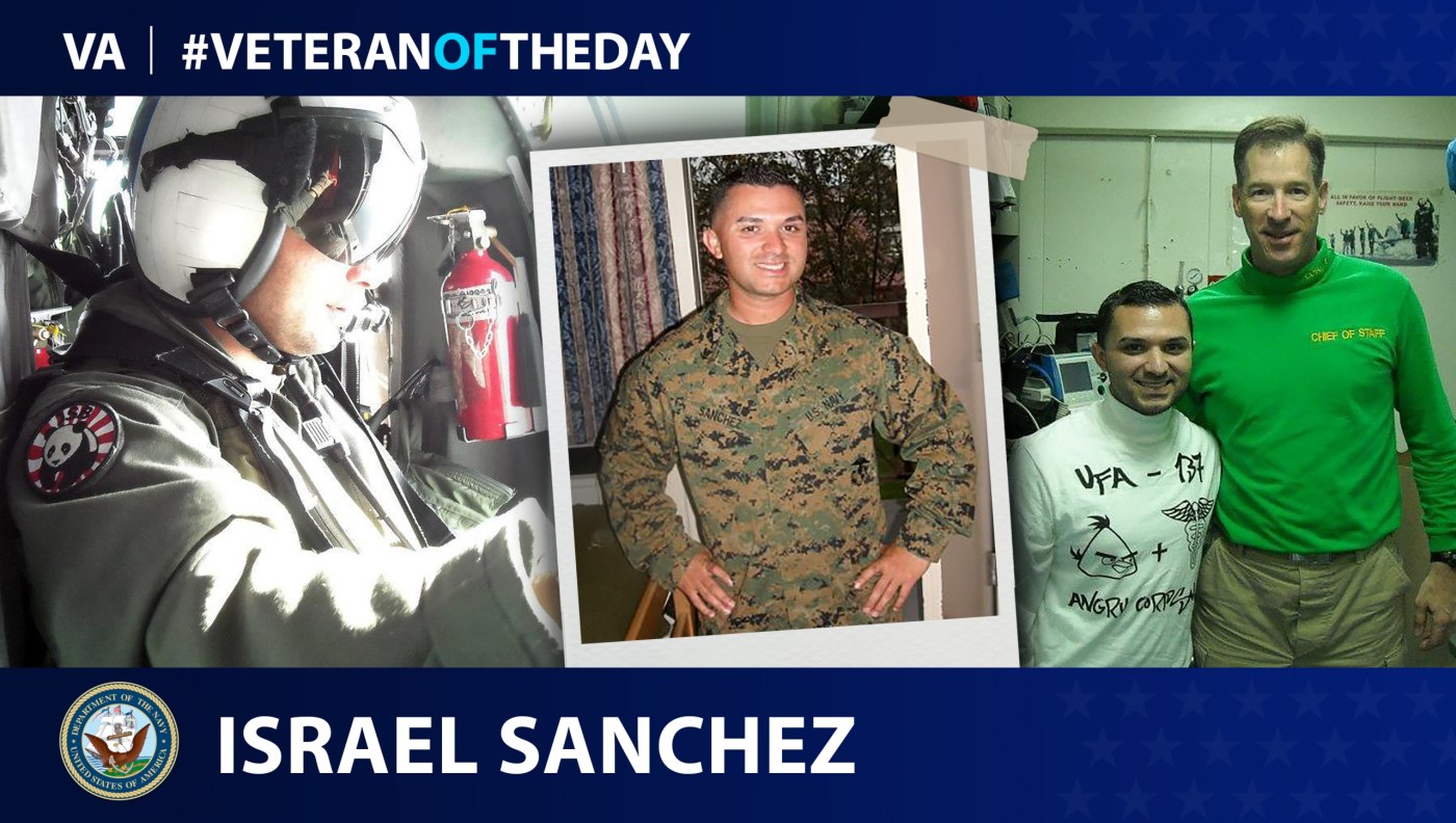 Navy Veteran Israel “Izzy” Sanchez is today's #VeteranOfTheDay.
