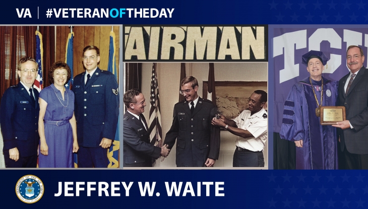Air Force Veteran Jeffrey Waite is today's #VeteranOfTheDay.