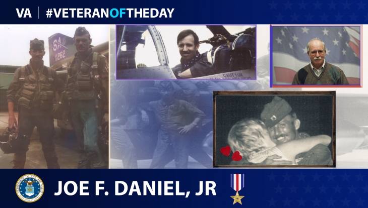 Today’s #VeteranOfTheDay is Air Force Veteran Joe F. Daniel Jr., who served as a weapons systems officer during Vietnam and received a Silver Star.