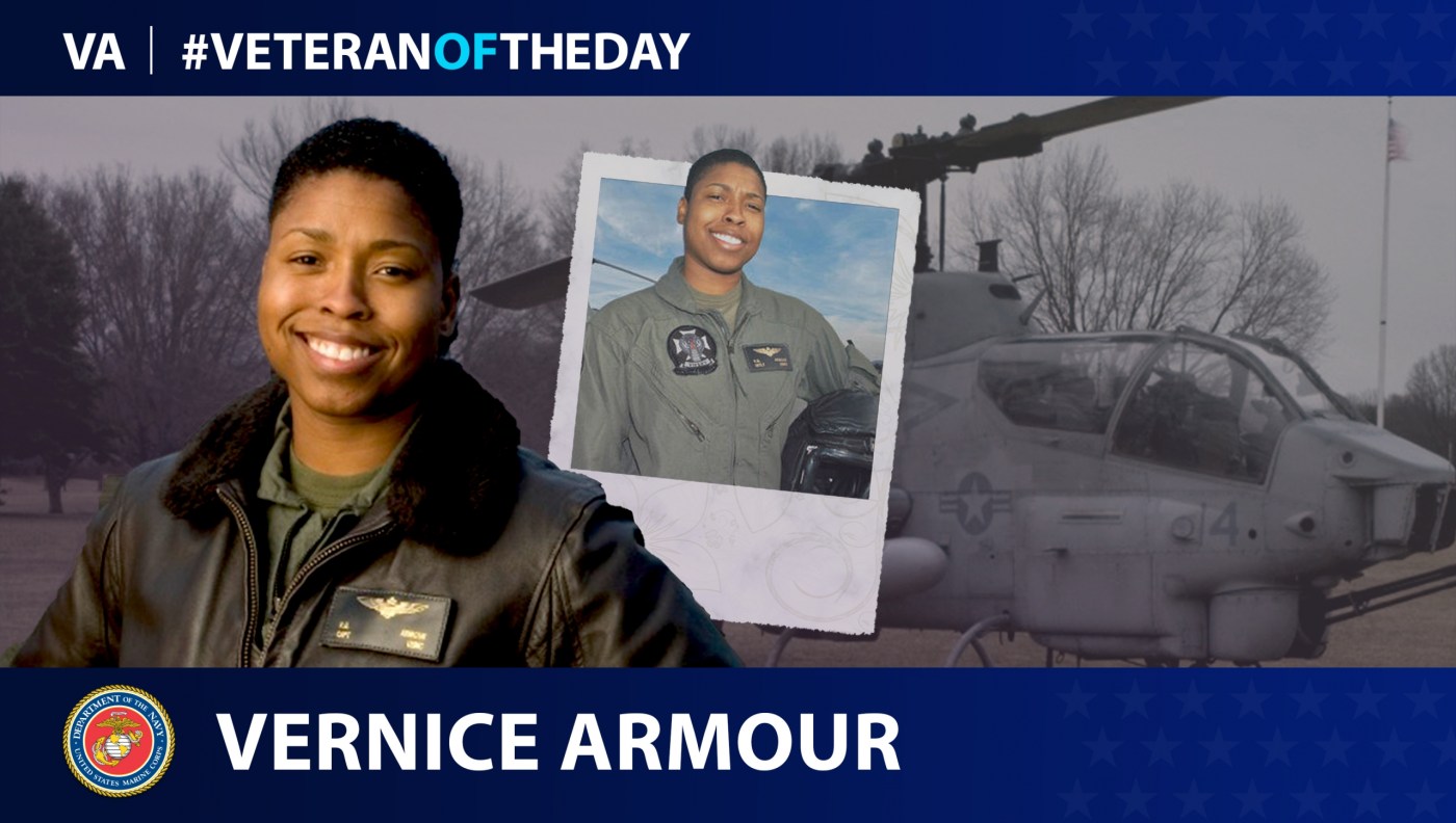 Marine Veteran Vernice Armour is today's #VeteranOfTheDay.